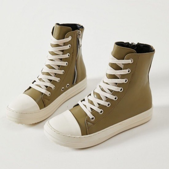 Customizable Women's High Top Canvas Boots with PVC Insole and Personalized Logo Customizable Women's High Top Canvas Boots with PVC Insole and Personalized Logo