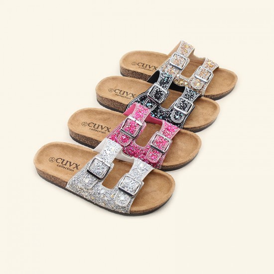 Wholesale ladies' slippers, factory direct, plus-size fashionable rhinestone slippers