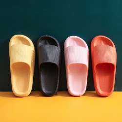 In-Stock Cross-border thick-soled women's summer home slippers, soft-soled EVA slippers for men.