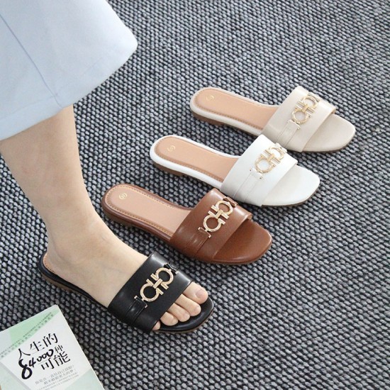 2025 New Style, Round-Toe, Fashionable Thong Slippers for Summer