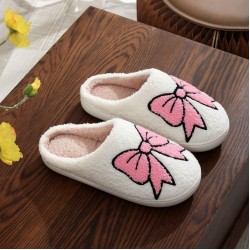 Best-selling cross-border cartoon animal cow, cat, and dachshund patchwork warm cotton slippers, couple's style for warm women